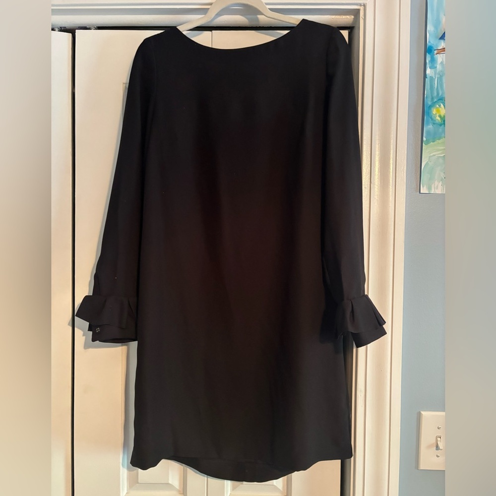 Banana Republic ruffle-cuff button-back dress size 8